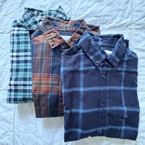 Men's M Goodfellow & Co Plaid Flannels -Set of 3